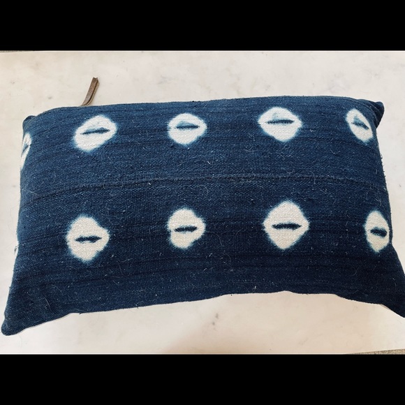 FINAL PRICE: Restoration Hardware African Mudcloth Lumbar Toss Pillow - Picture 2 of 6